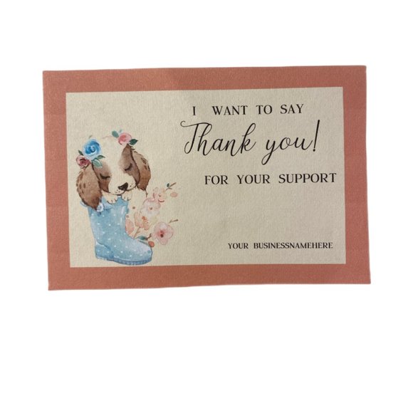 Puppy Face Insert Cards, Thank You Cards - Picture 2 of 6